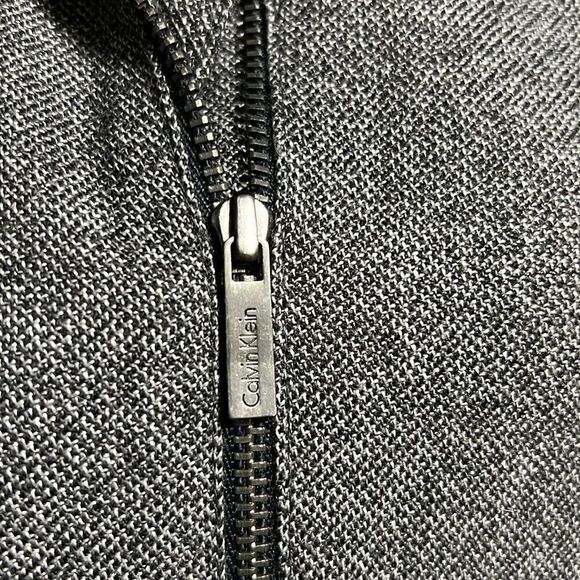 Calvin Klein blazer pockets wool blend lined blue gray white 2 FIRM on PRICE - Picture 4 of 9